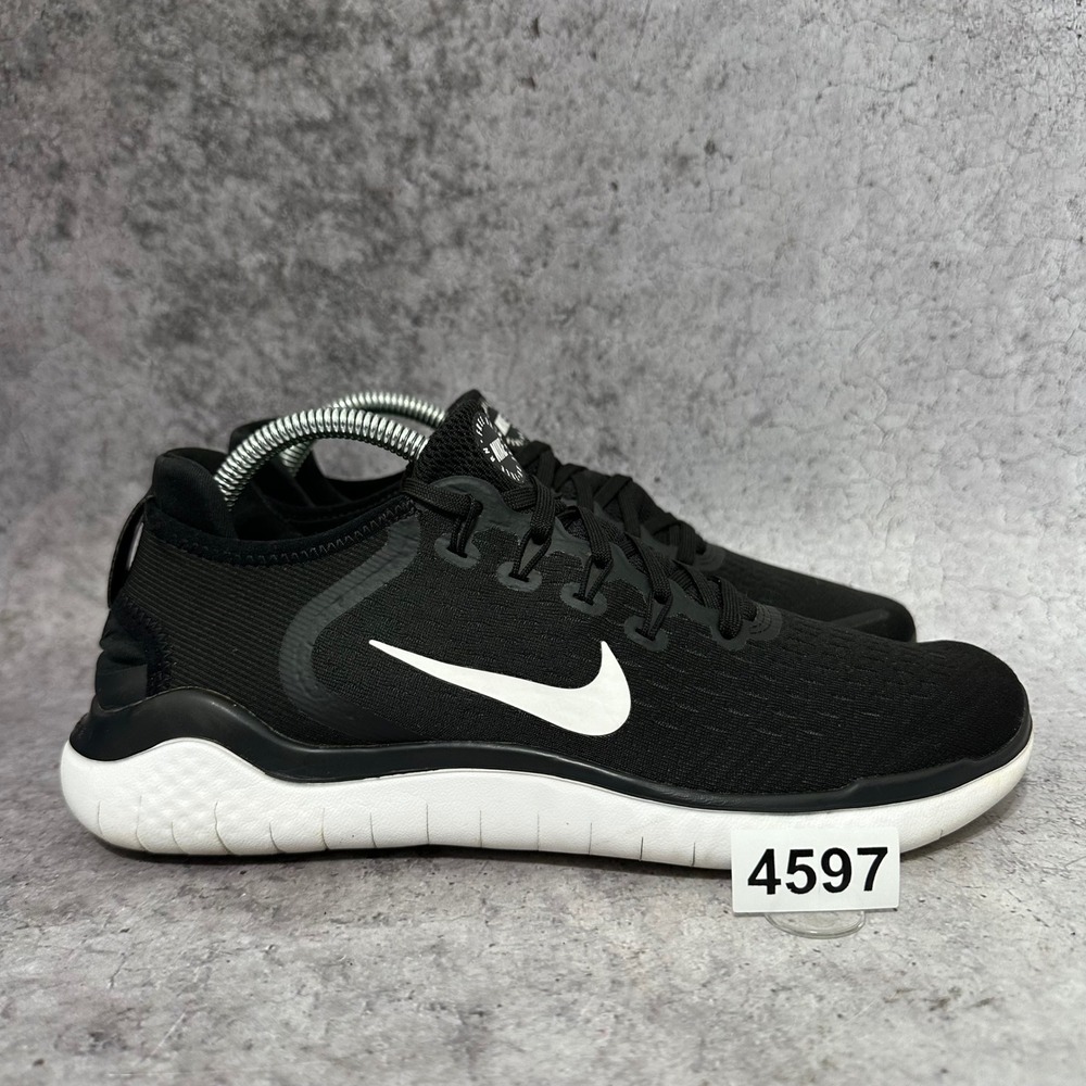 Nike Free RN 2018 Women 10 Black Running Shoes 942837-001 Athletic Sneakers